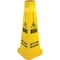 Genuine Joe Bright 4-sided Caution Safety Cone, 24" Height, 10" Width, Polypropylene, Cone, English; Spanish GJO58880CT - alternate 2